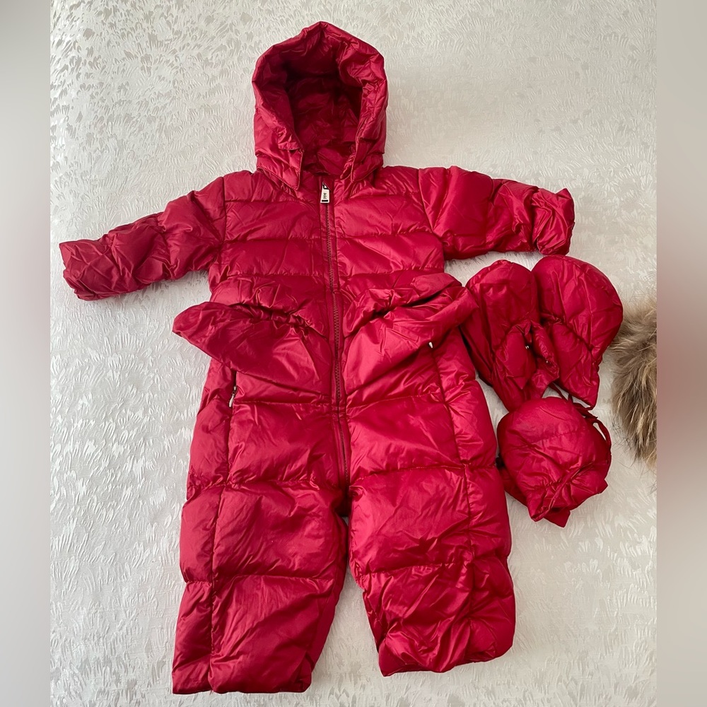 Add Down Cherry Red Kids Bodysuit with Accessories